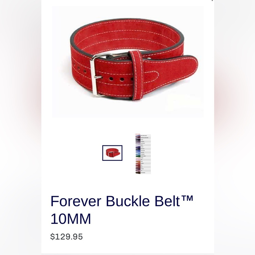 ❌Sold❌Inzer “Forever Buckle Belt” 10MM (black)